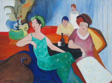 Ladies at a Cafe